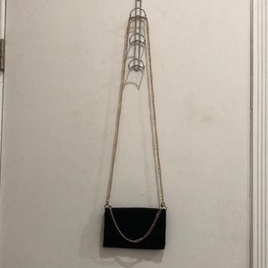 Black suede Wallet/purse